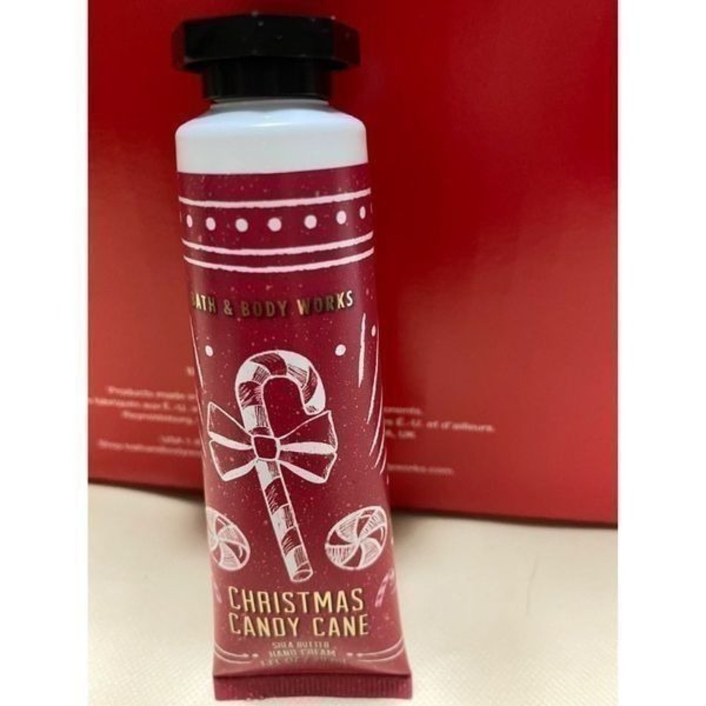 Bath & Body Works‎ Christmas Candy Cane Shea Butter Hand Cream 1 fl oz New